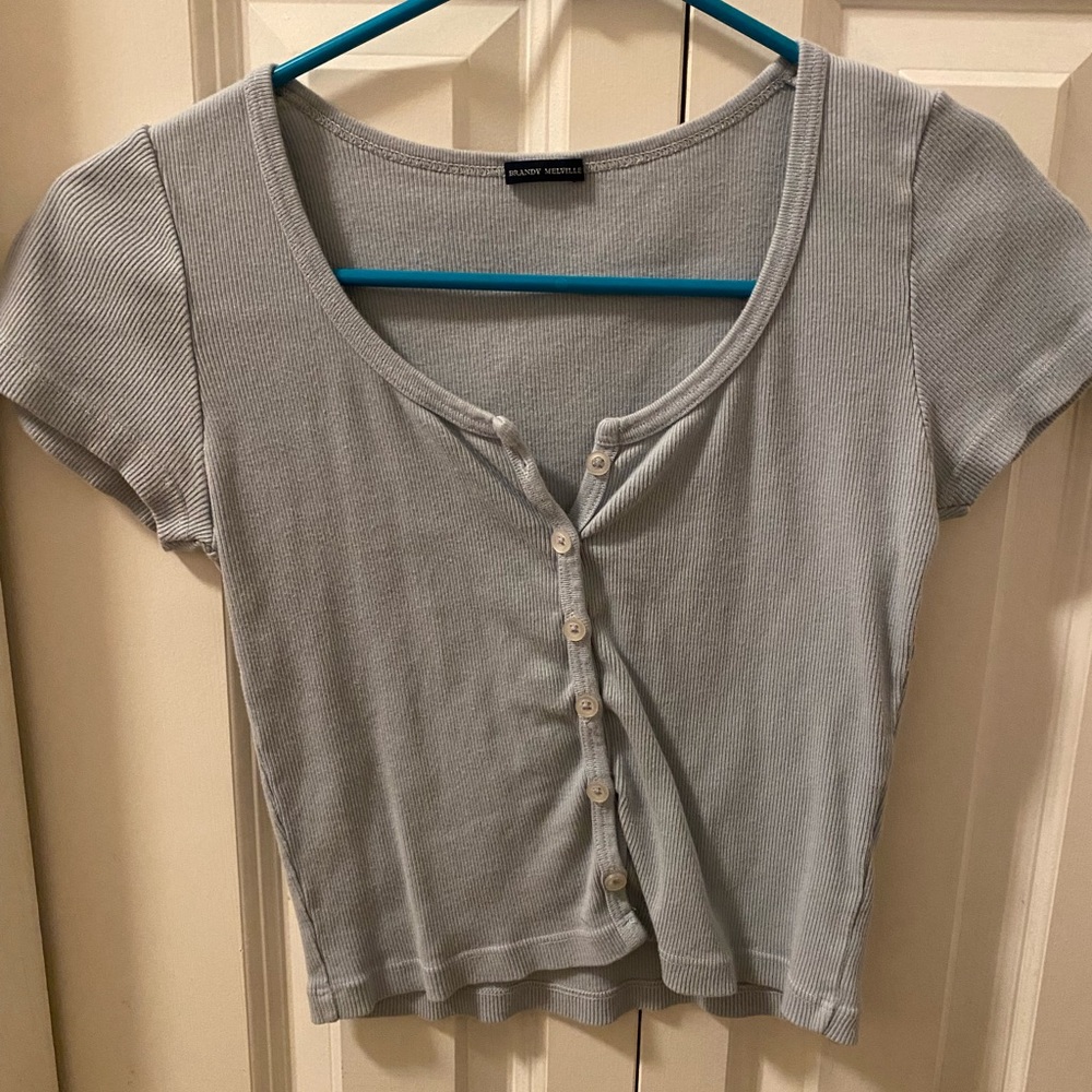 Brandy Melville Zelly Top Baby Blue
